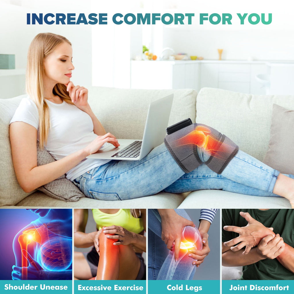 Electric Heated Brace with 3 Heat Levels and 3 Massage Mode, Shoulder Elbow 3-in-1 Vibration , Gifts for Men, Women R... - Image 6