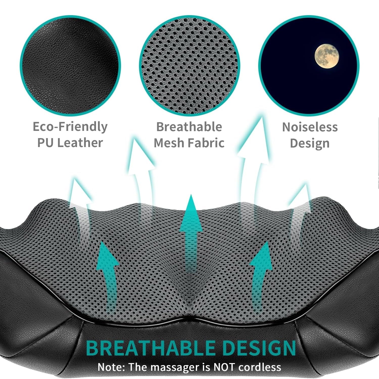 Back, and Shoulder Massager With Heat - Image 5