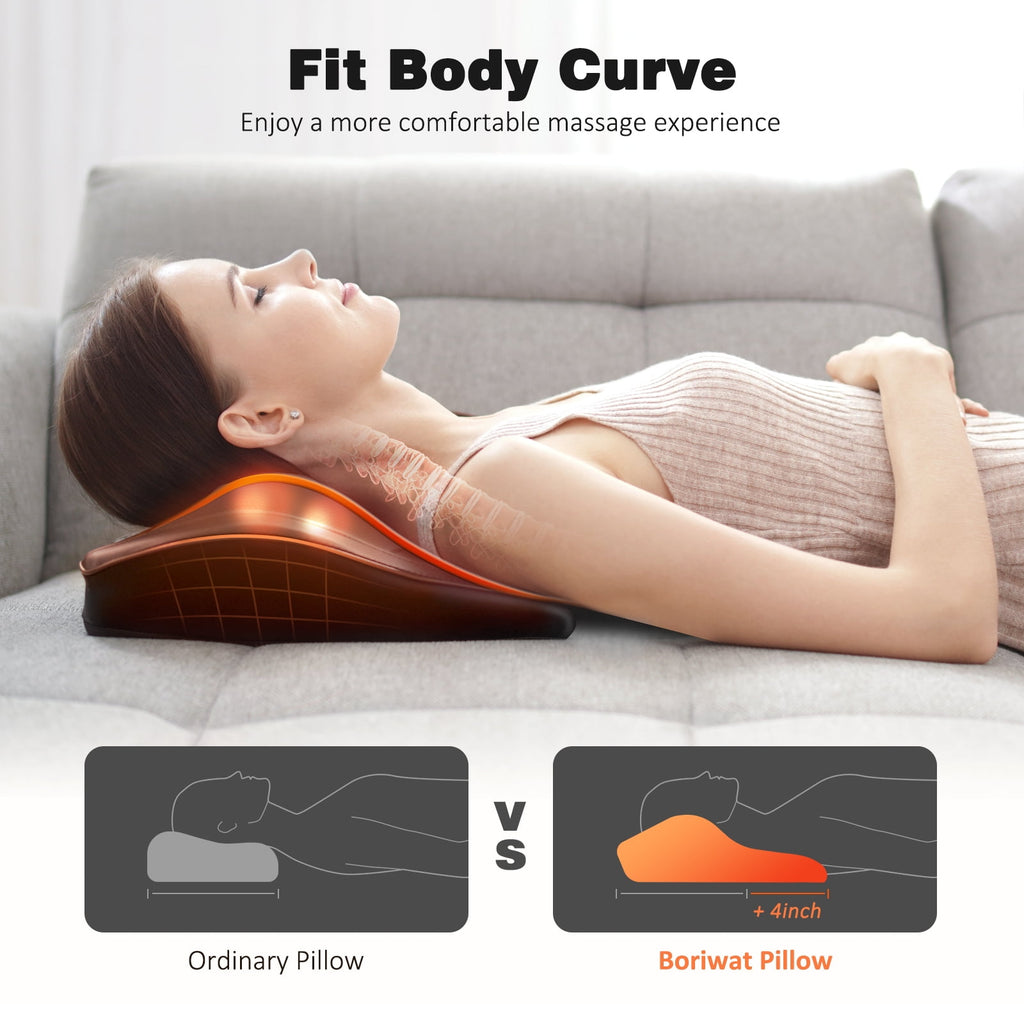 & Back Massager with Heat — Shiatsu Deep-Kneading Massage Pillow, Black — Gift for Women & Men - Image 5