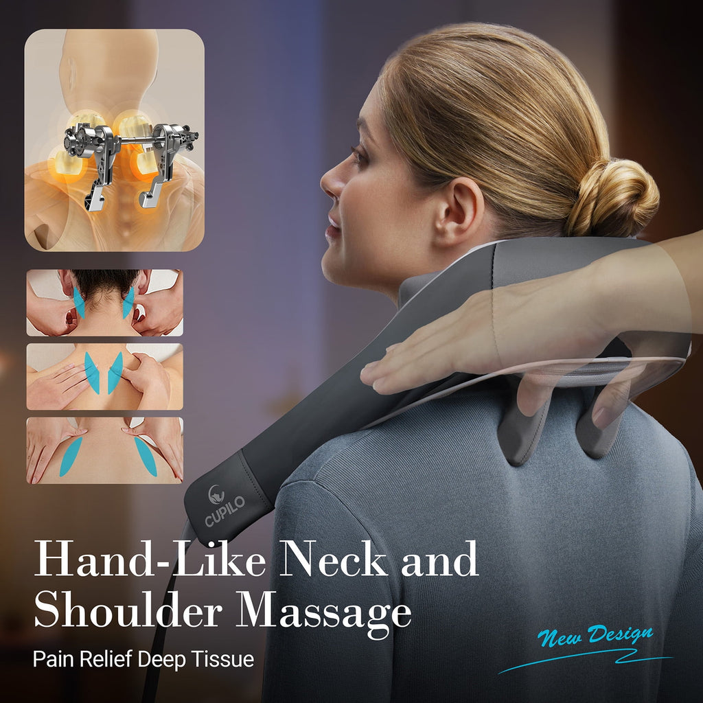 and Back Massager with Heat & Remote Control, 6D Cordless Electric Deep Tissue Kneading Massage Pillow for Shoulder L... - Image 2