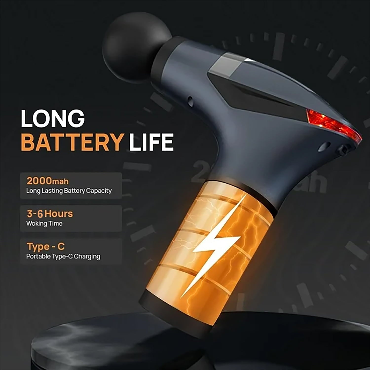 3-in-1 Deep Tissue - Percussion Muscle r with Extend Handle, Screen for Neck Back Shoulder Relaxing - Image 5