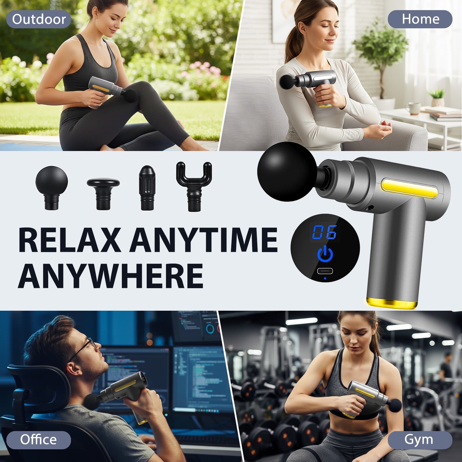 Tissue, Neck r, Tool, Muscle Roller, Grey - Image 6