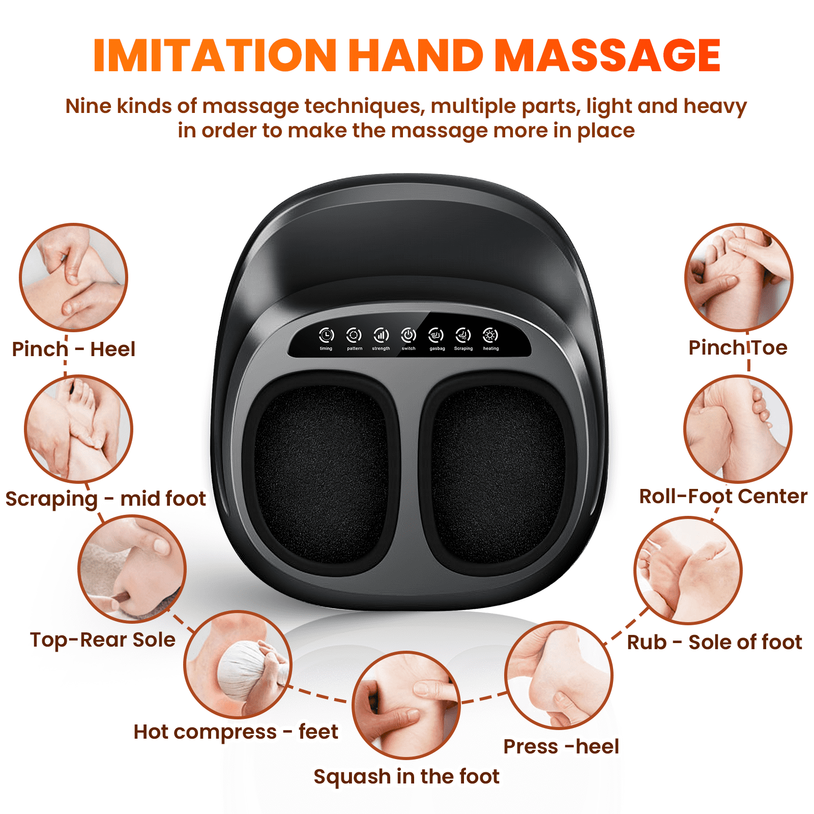 Massager, Heated Kneading Gift for Women, Size 11 - Image 3