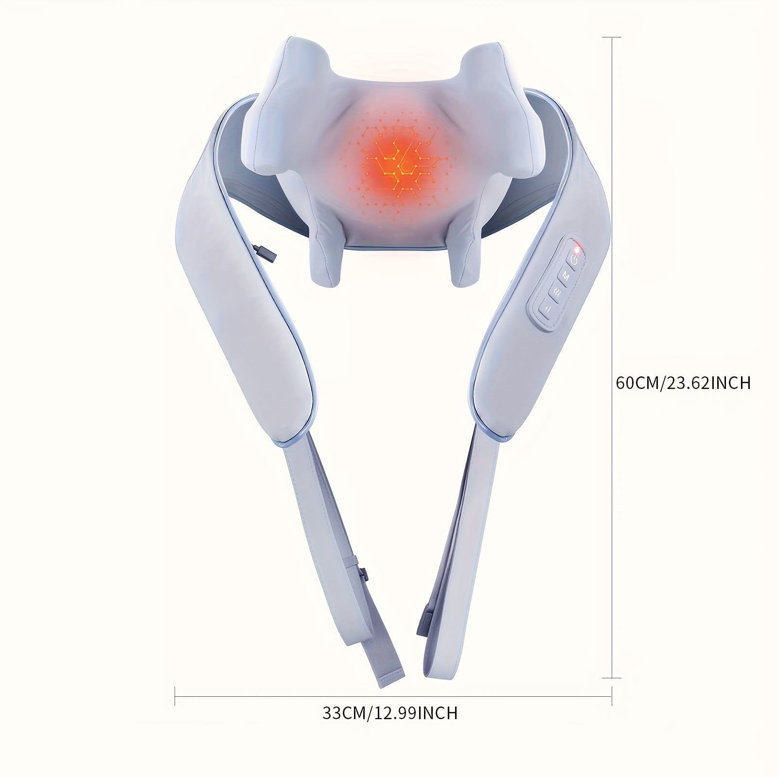 neck massager, deep tissue massage for pain relief, 6D wireless neck and shoulder massager, with heating function, su... - Image 4