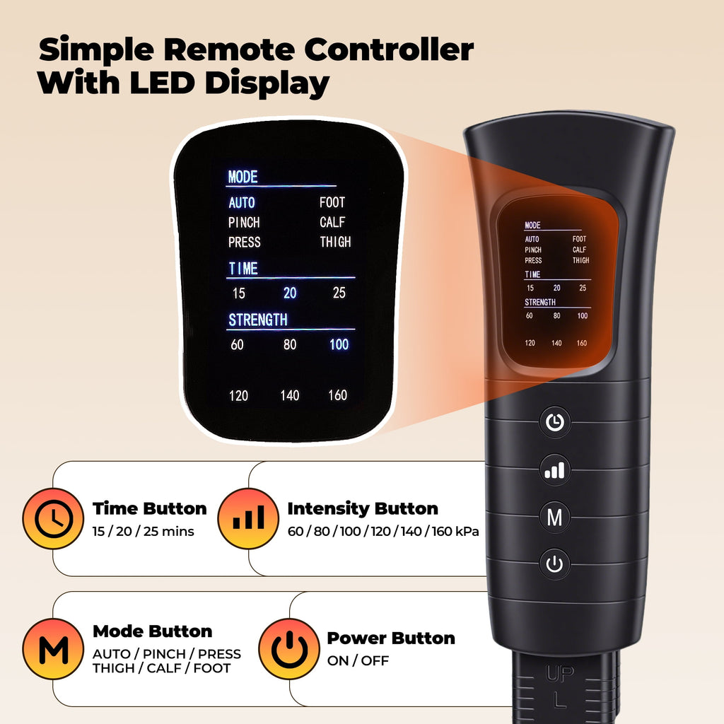 Leg Massager, Full Leg Recovery System Massager Boots for Muscles Relief and Blood Circulation, Gift for Mom Dad - Image 5