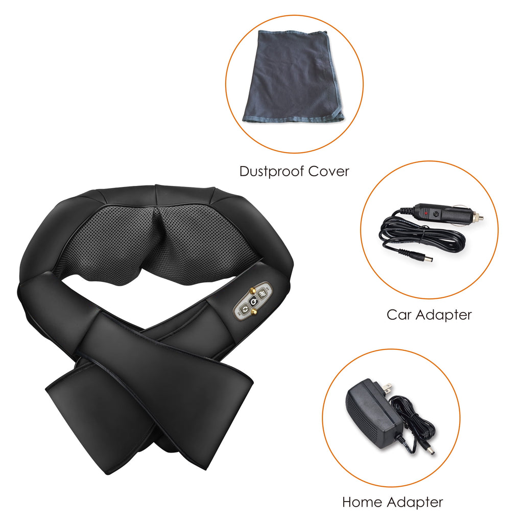 Neck Massager with Heat, 4D Deep Kneading Back Massager Gifts for Men Women - Image 5