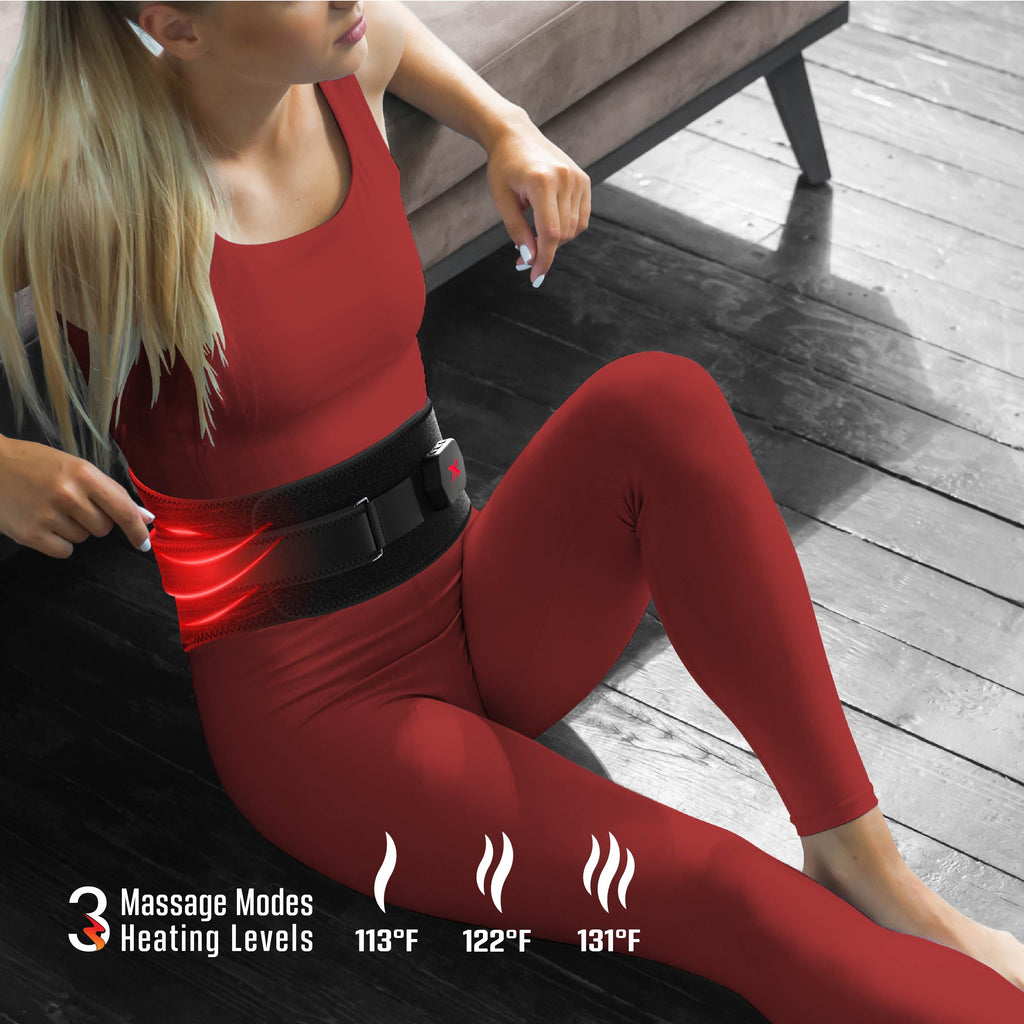 Heated Massage Belt, Cordless Lower Back Massager with Heat - Image 4