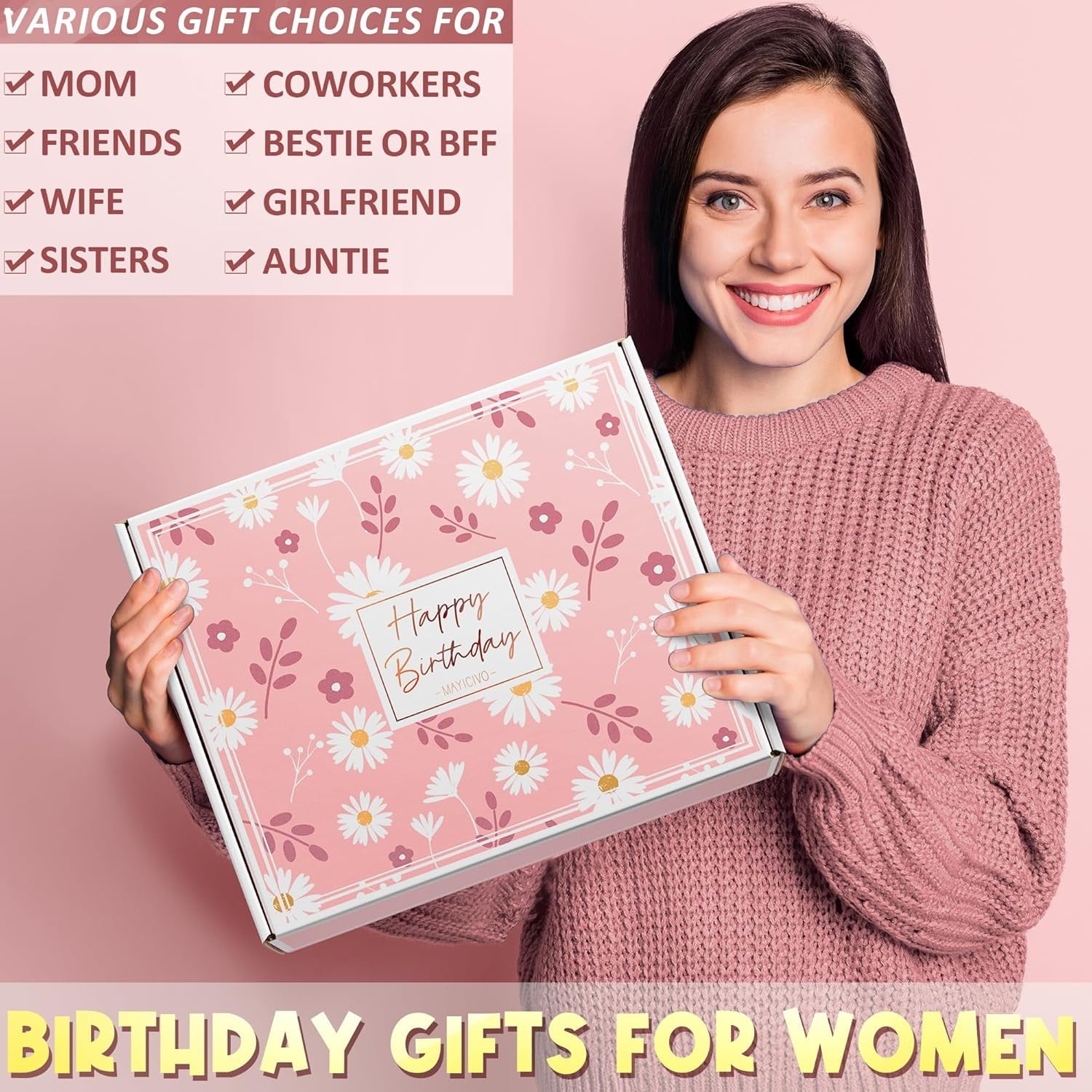 for Women Friendship, Unique Happy Basket for Mom Her Best Friend Sister Wife Girlfriend Coworker, Luxury Self Care B... - Image 3