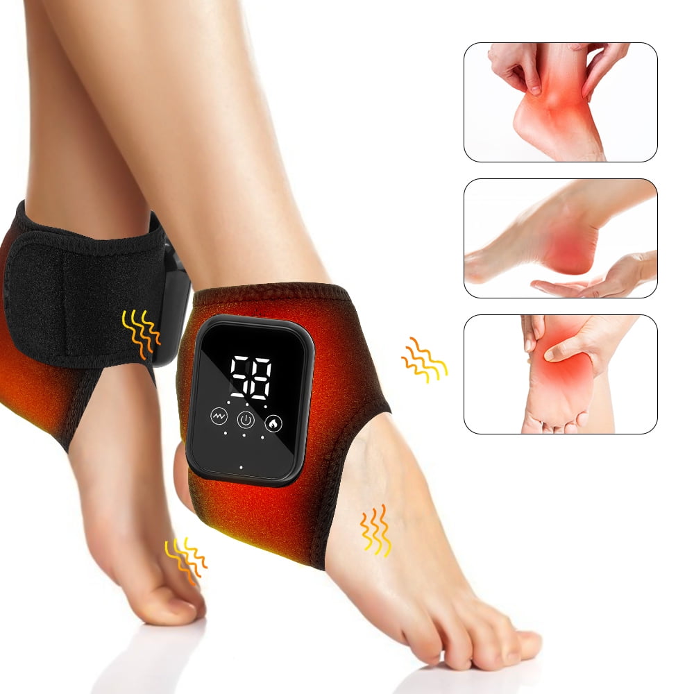 Foot with Heat, Rechargeable Heated Foot Brace Wrap with 3 Heat & 3 Vibration Levels, 15min Auto Shut Off, Adjustable... - Image 6