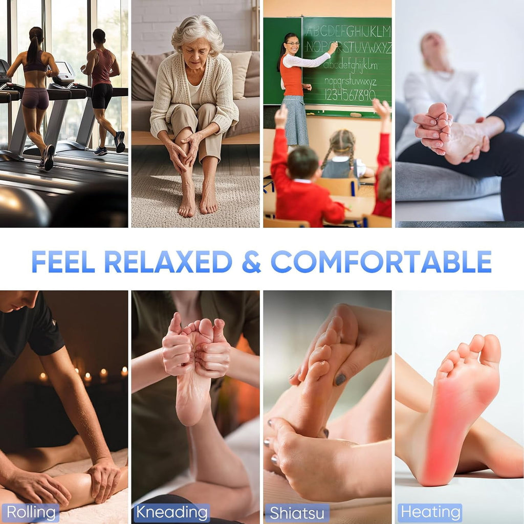 with Heat, Shiatsu for Plantar Fasciitis, and Calf with Massage Roller, Deep Kneading, Pain Relief - Image 6