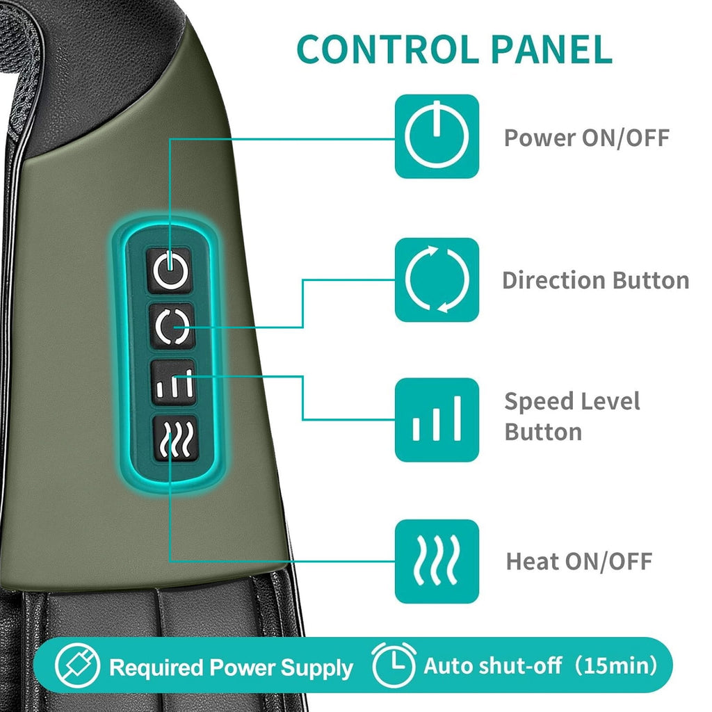 Back, and Shoulder Massager With Heat - Image 3