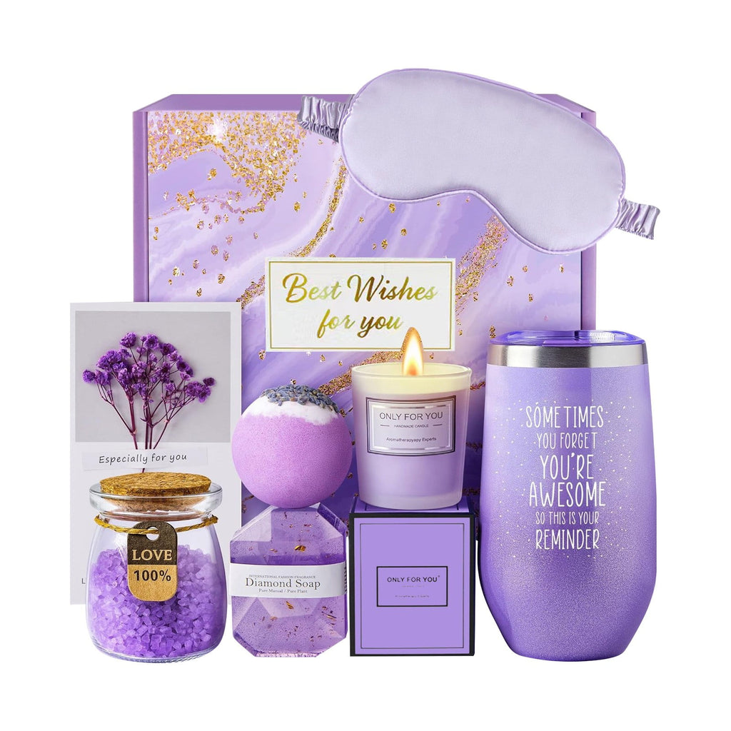 Gifts, Gift Baskets for Women, Spa Gift Set, Relaxation Gifts for Women, Birth Gifts for Women, Tumbler, Scented Cand... - Image 2