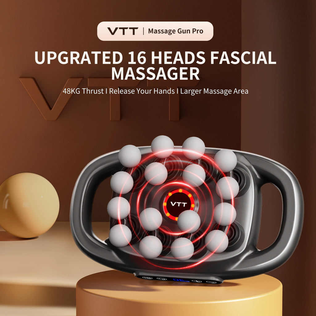 16 Massage Gun Pro, Deep Tissue Percussion Massager for Neck, Shoulder, Arm, Back, Waist, Hip, Leg and Foot, Body Mus... - Image 3