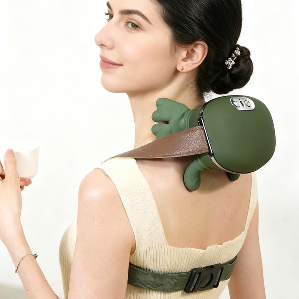 Portable Shiatsu and Shoulder Deep Tissue 4D Kneading Massage Pillow, Simulated Human Hand Design for Muscle Relax Ma... - Image 3