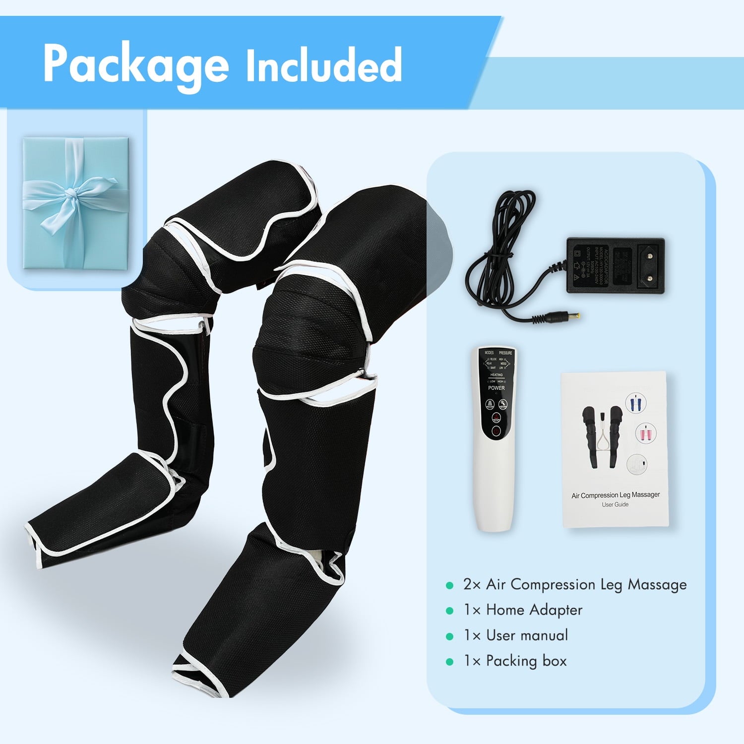 with Heat, Air Compression Thigh, Air Compression for Circulation and Pain Relief with 3 Modes, Muscles Relaxation - Image 2