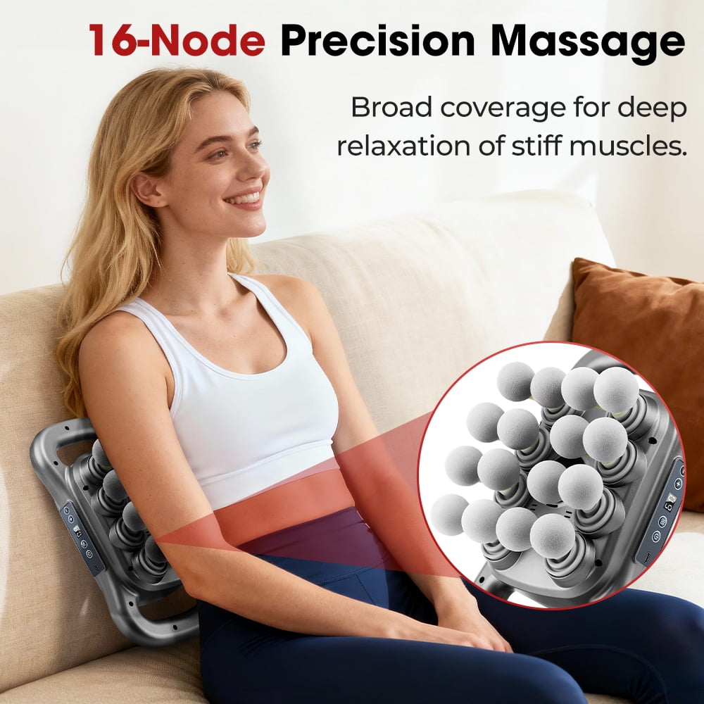 16 Gun Deep, 2026 Upgrade 16-Drive Back Muscle r with 9 Modes & 9 Intensities, Quiet Powerful Waist Back r Set for Sh... - Image 4