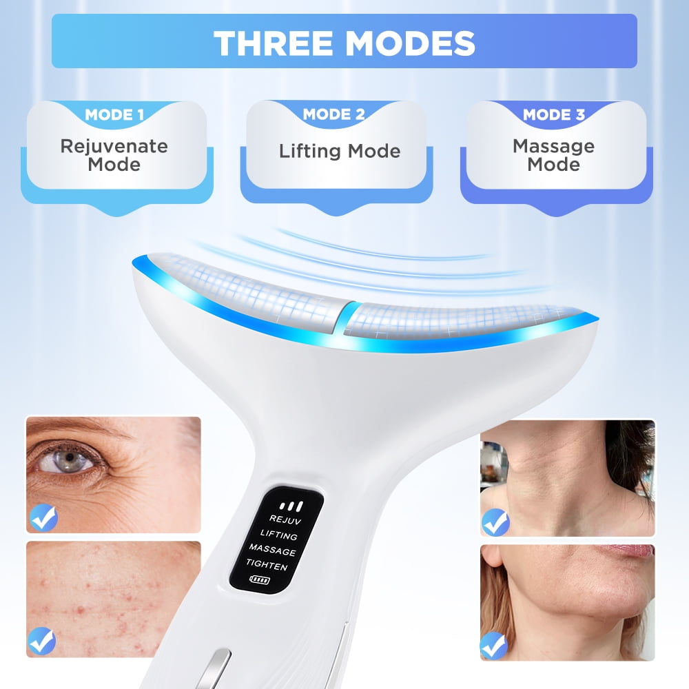 Removal Tool, Beauty Device with 3 Massage Modes,Double Chin Reducer Skin Rejuvenation Lift Beauty Device for Skin Care - Image 2
