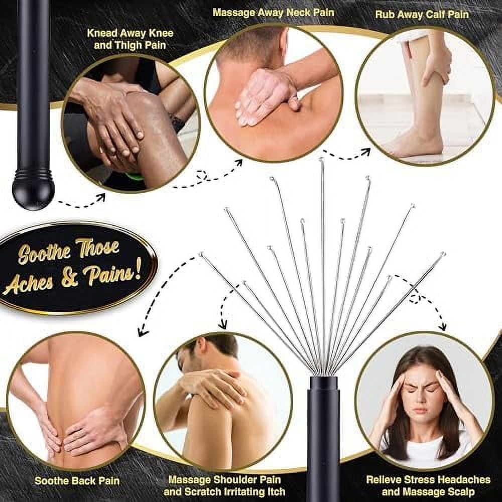 Metal Back Scratcher with Wire Claw Scratching Head - 17 Long Handheld Extendable Massage Tool Ideal for Body Scratch... - Image 5