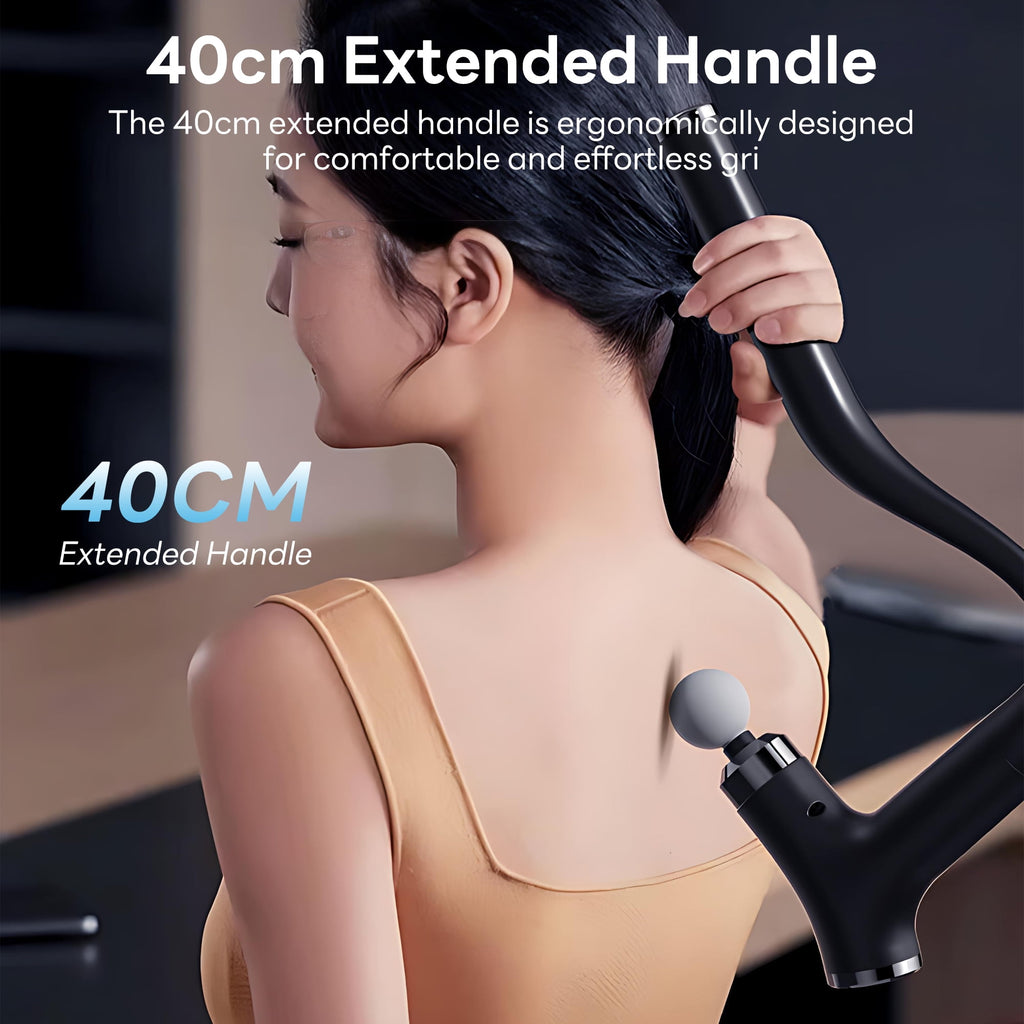 7-Shaped r with 15.75in Detachable Handle, 2800 8mm Deep Tissue Muscle r, 12 Speeds for Back Neck Shoulder - Image 5
