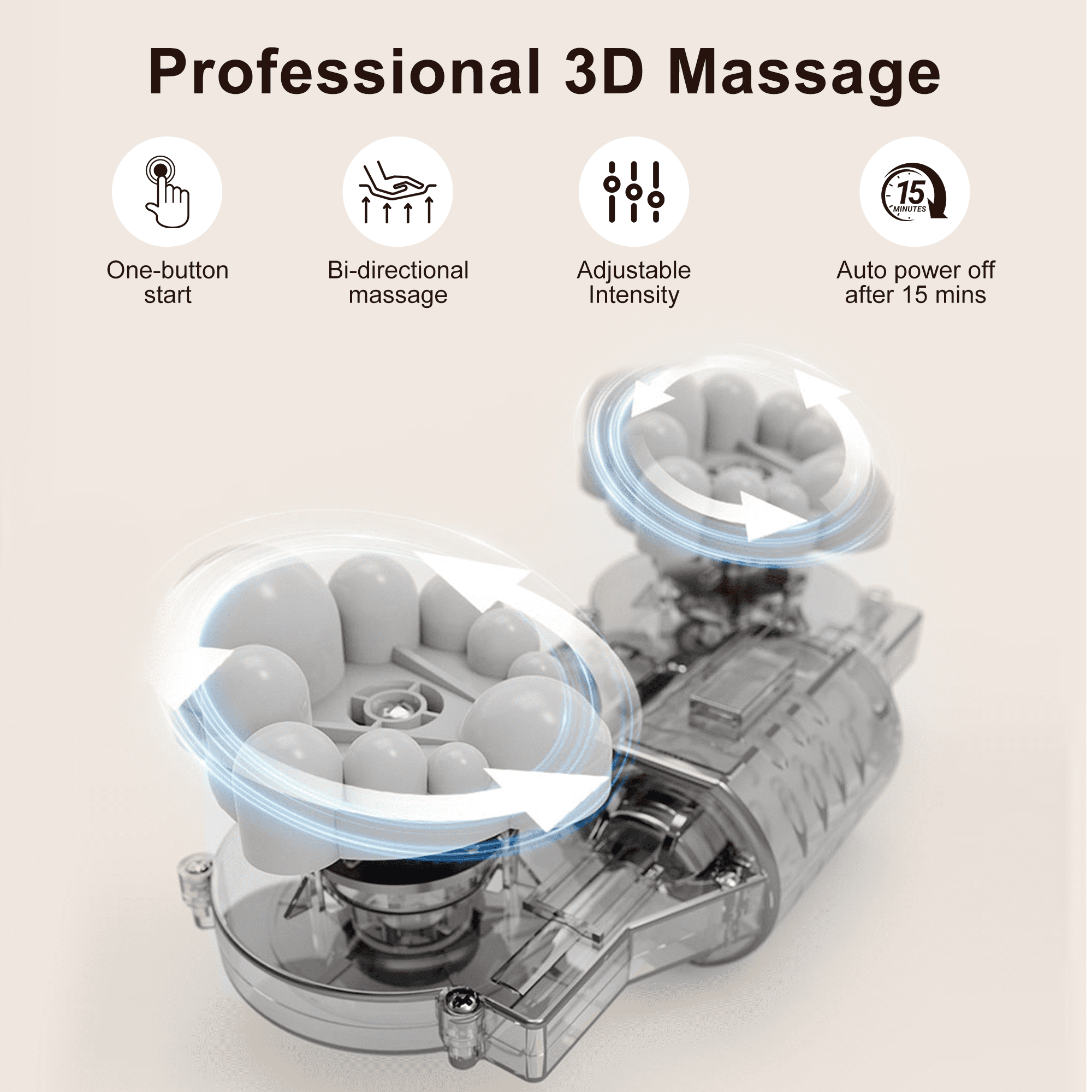 Machine with Heat, and Calf with Massage Roller, Deep Tissue for Plantar Fasciitis, Pain Relief, Promotes Blood Circu... - Image 6