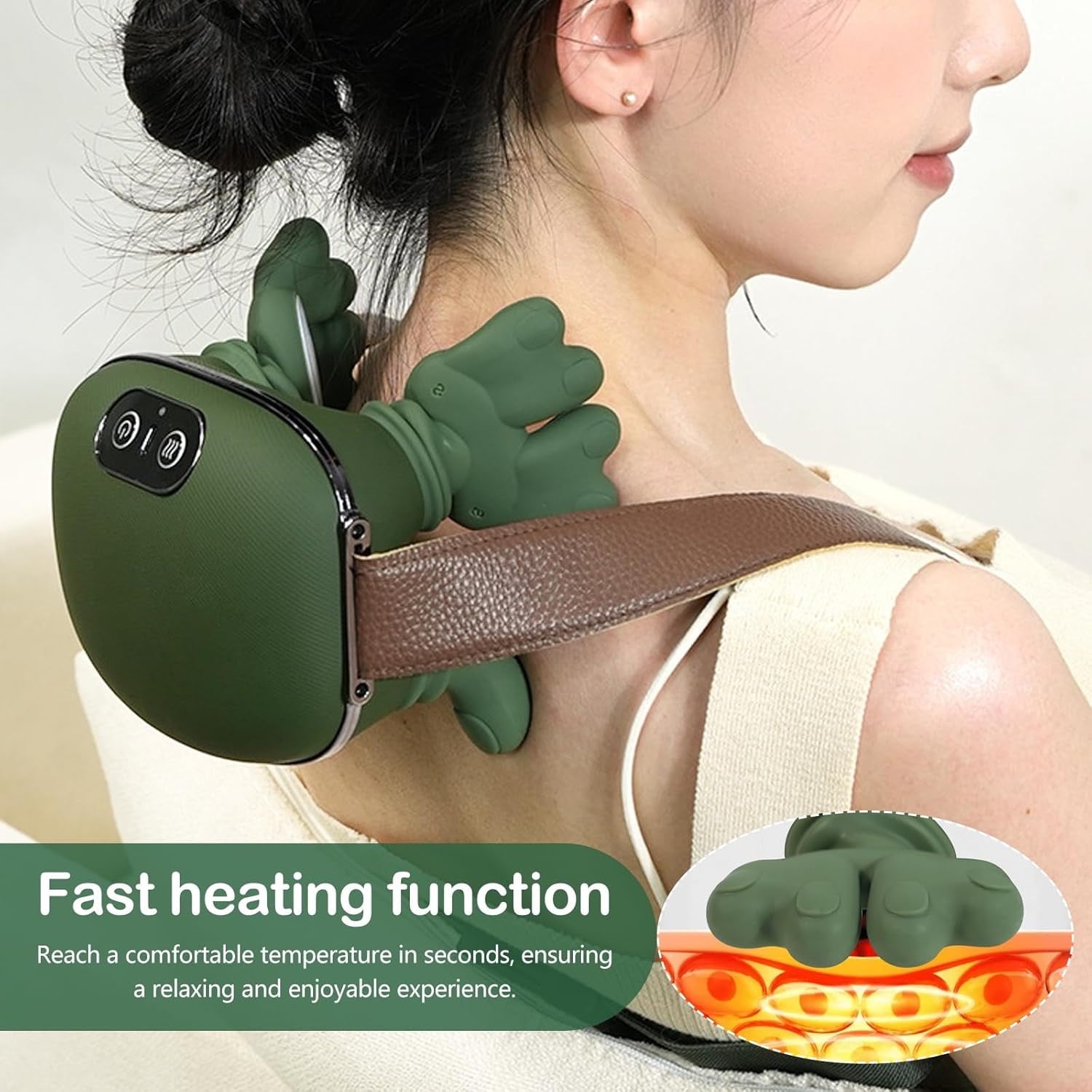 with Real Hand Simulation, Wireless Portable and Back , 4D Kneading Massage Design for Pain Relief and Muscle Relax G... - Image 3