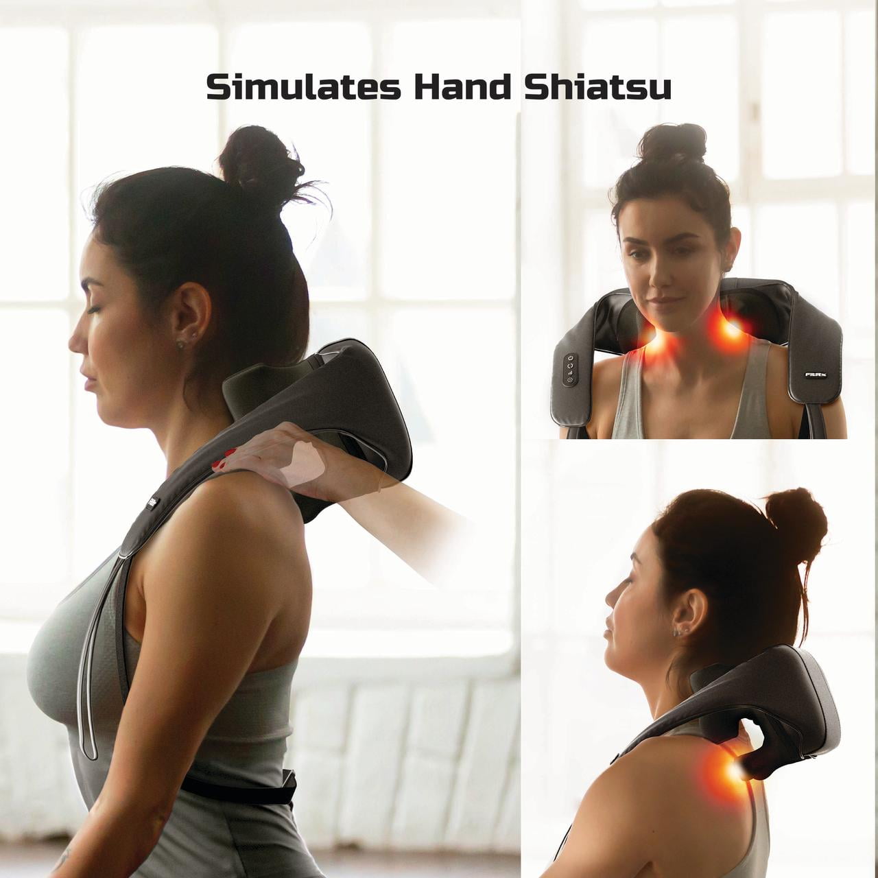 Pro Back and Neck Massager, Cordless Heated Neck and Shoulder Massager - Image 5