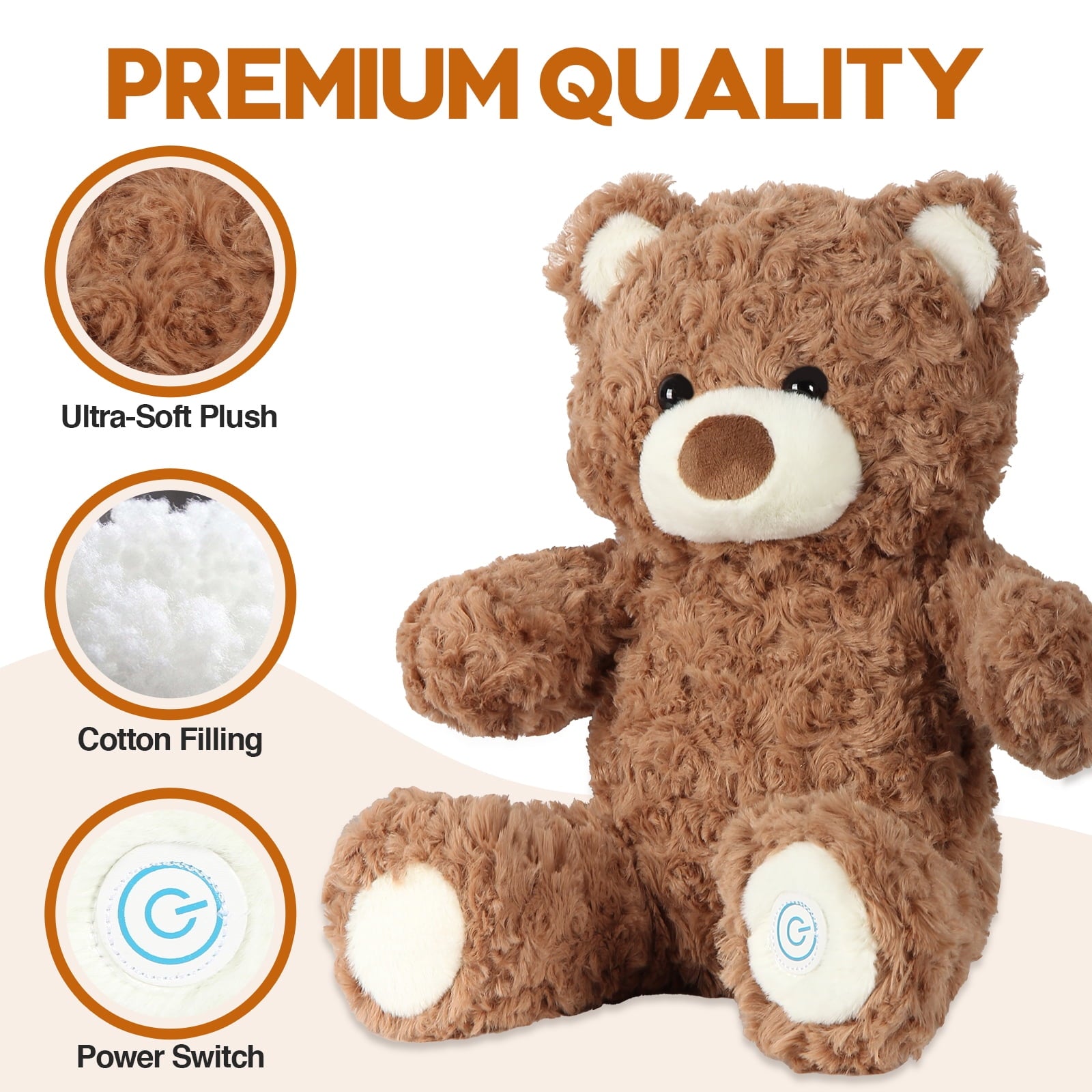 Teddy Bear Huggable Massager with Vibration, Vibrating Massager for Neck Back, Relaxing, Animal Electric Massager, fo... - Image 3