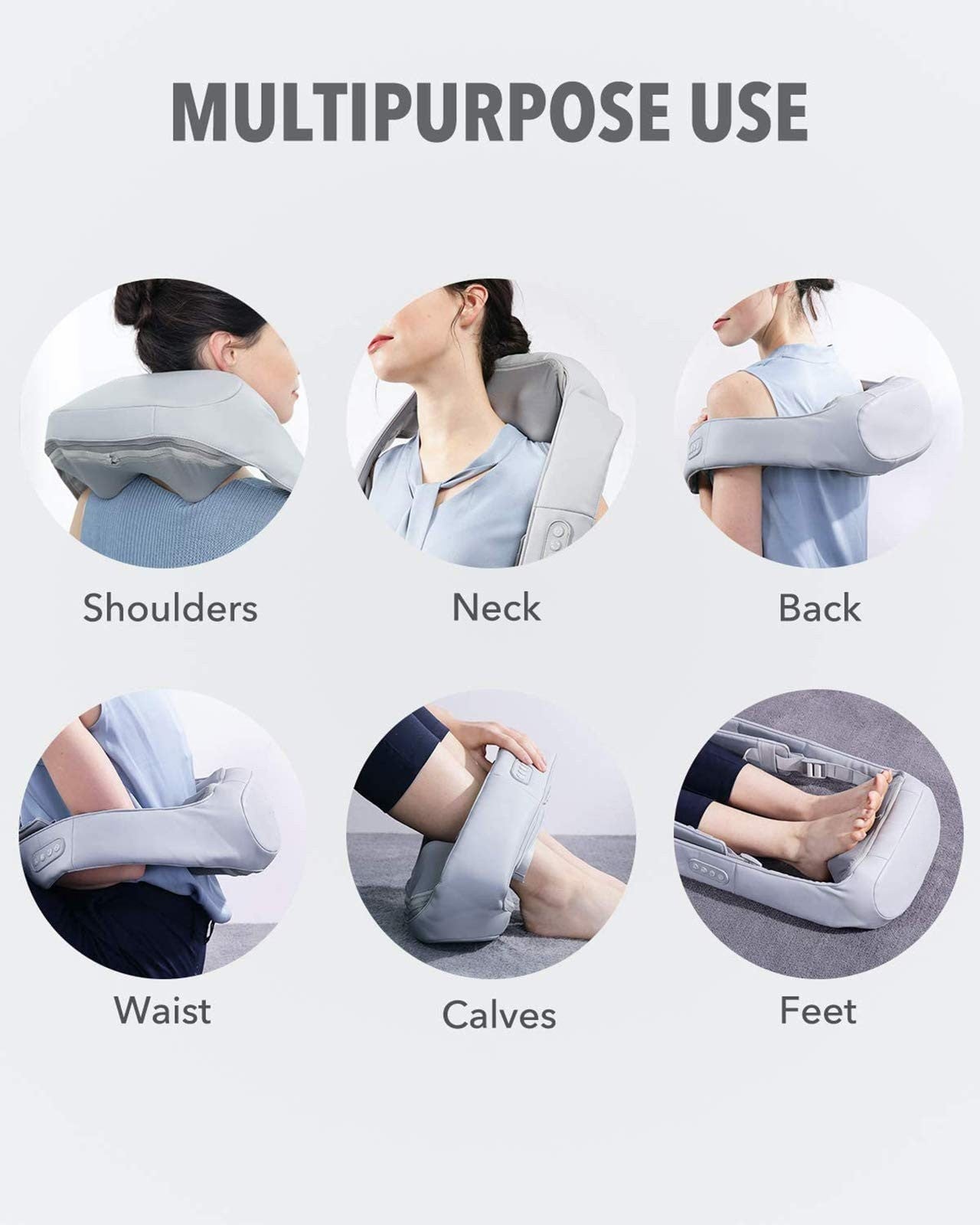 with Heat, Shiatsu Deep Tissue Kneading for Muscle Pain Relax Relief, Christmas Gifts Ideal Gift for Men and Women - Image 4