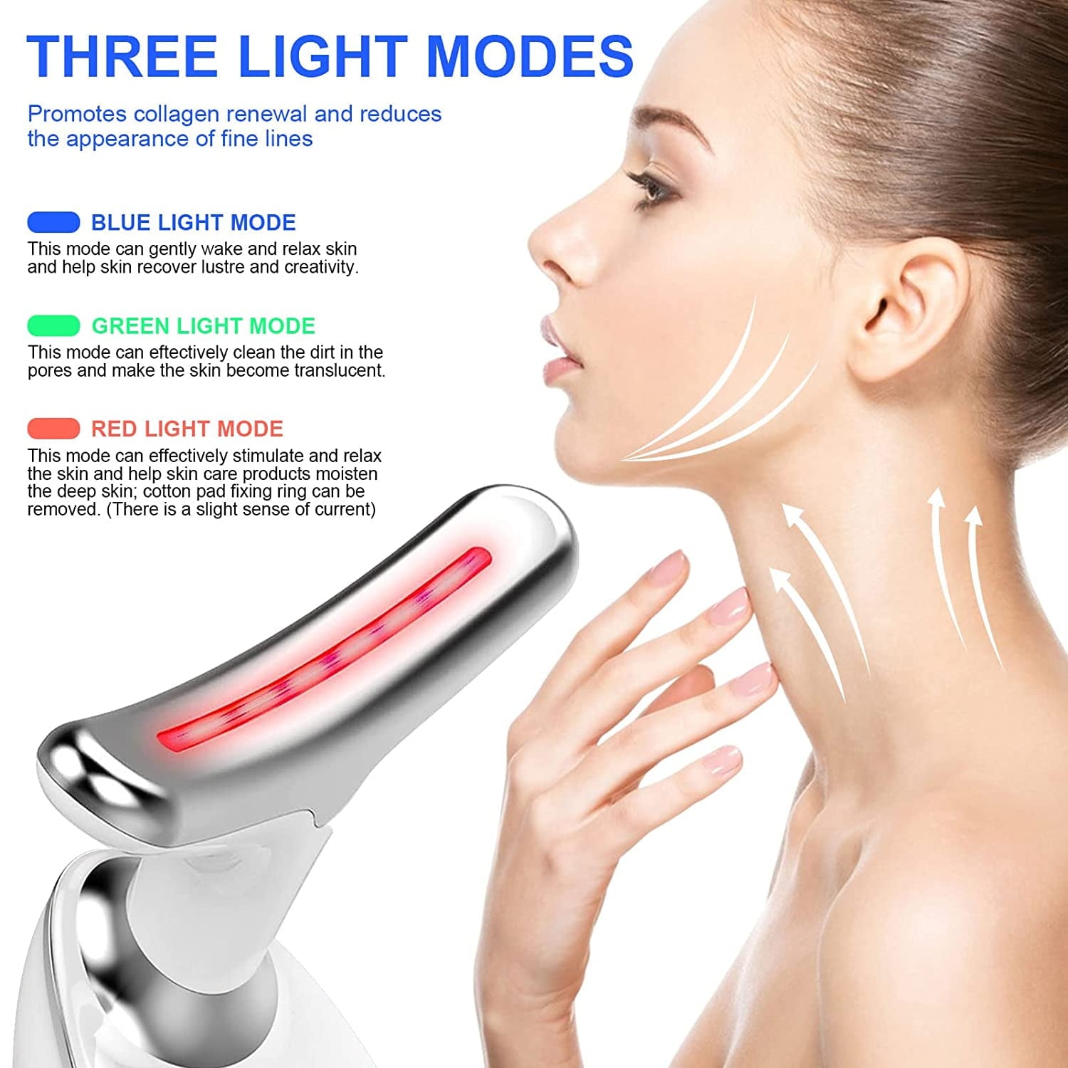 for Neck Face, Facial and Neck Massage Kit, Double Chin Reducer Vibration Massager for Skin Care,Improve, Firm, and S... - Image 3