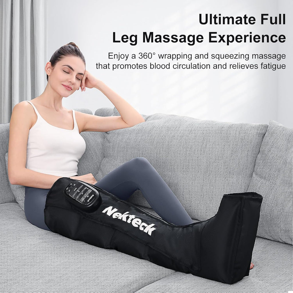 Recovery System, Cordless Air Compression Massage, Rechargeable Portable Full Boots for Circulation and Pain Relief- ... - Image 2