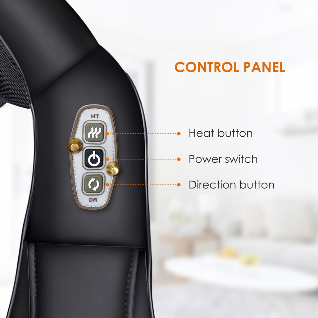 Neck Massager with Heat, 4D Deep Kneading Back Massager Gifts for Men Women - Image 2