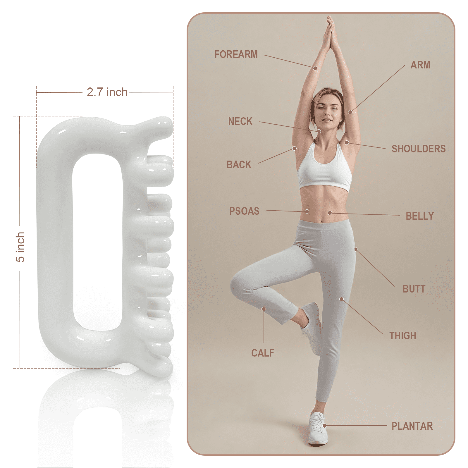 Anti Blaster for Cellulite s Release Muscle Knot Reduction Cellulite White - Image 5