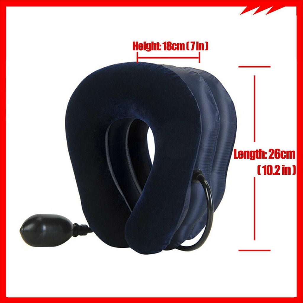 Device,Inflatable Collar,Adjustable Head and Massager, Relieves Pain - Image 2