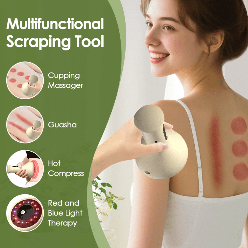 Tool, Electric Gua Sha Tool with 9 Suction Modes, 4-in-1 Machine for Arms,Legs,Back Used at Home, Rechargeable & Inte... - Image 3