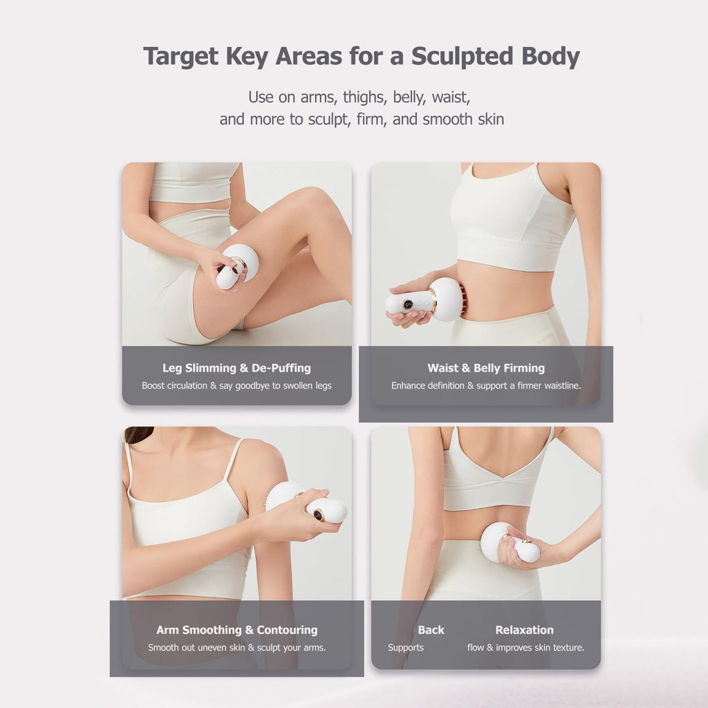 Massage Tools, Precision Massage for Legs Arms Abdomen, Rechargeable Portable Device with Essences Oil 3ml, Deep Tiss... - Image 5