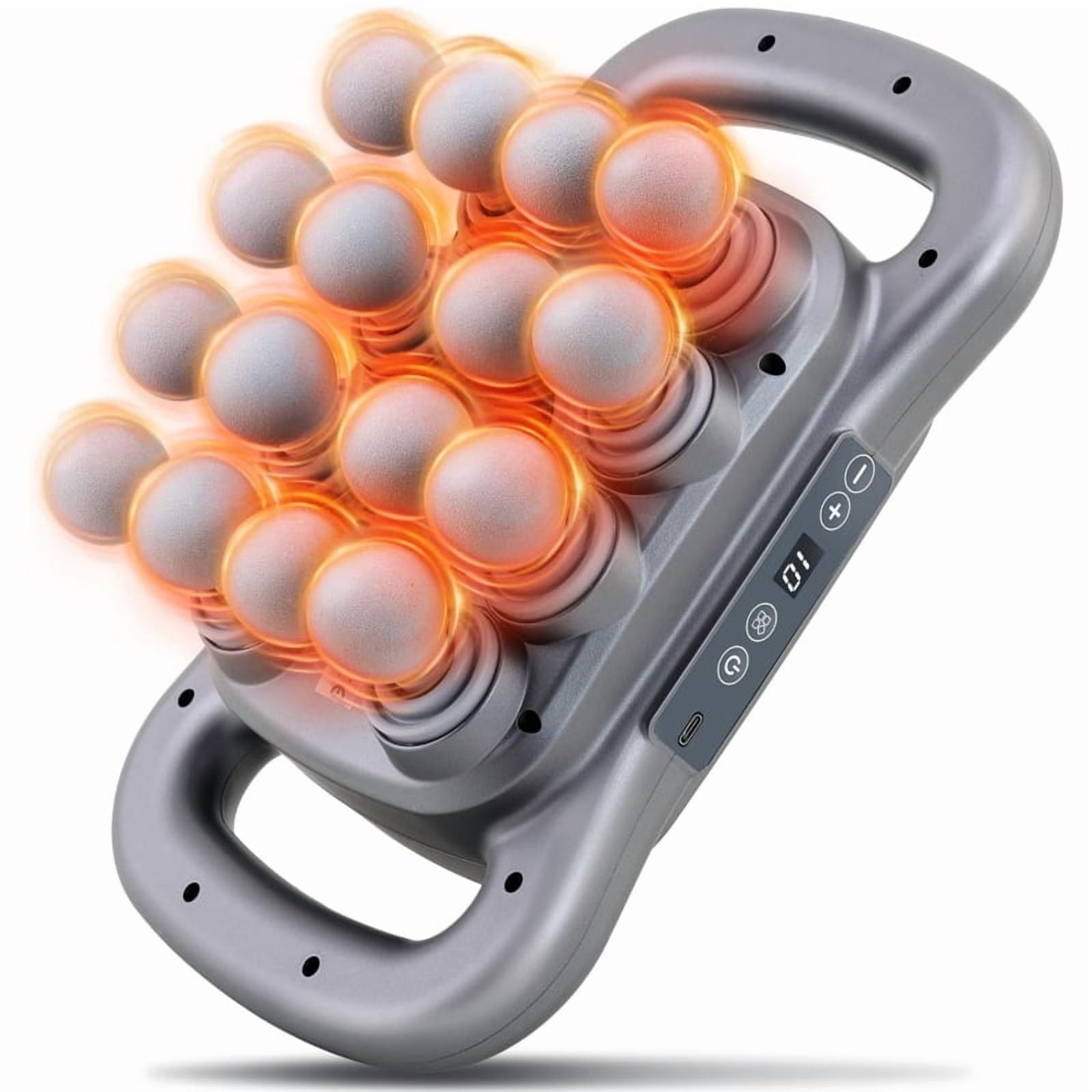 16-head meat gun massager, 9 styles and levels of electric massage tools, full-body and neck massagers, ideal gifts f...