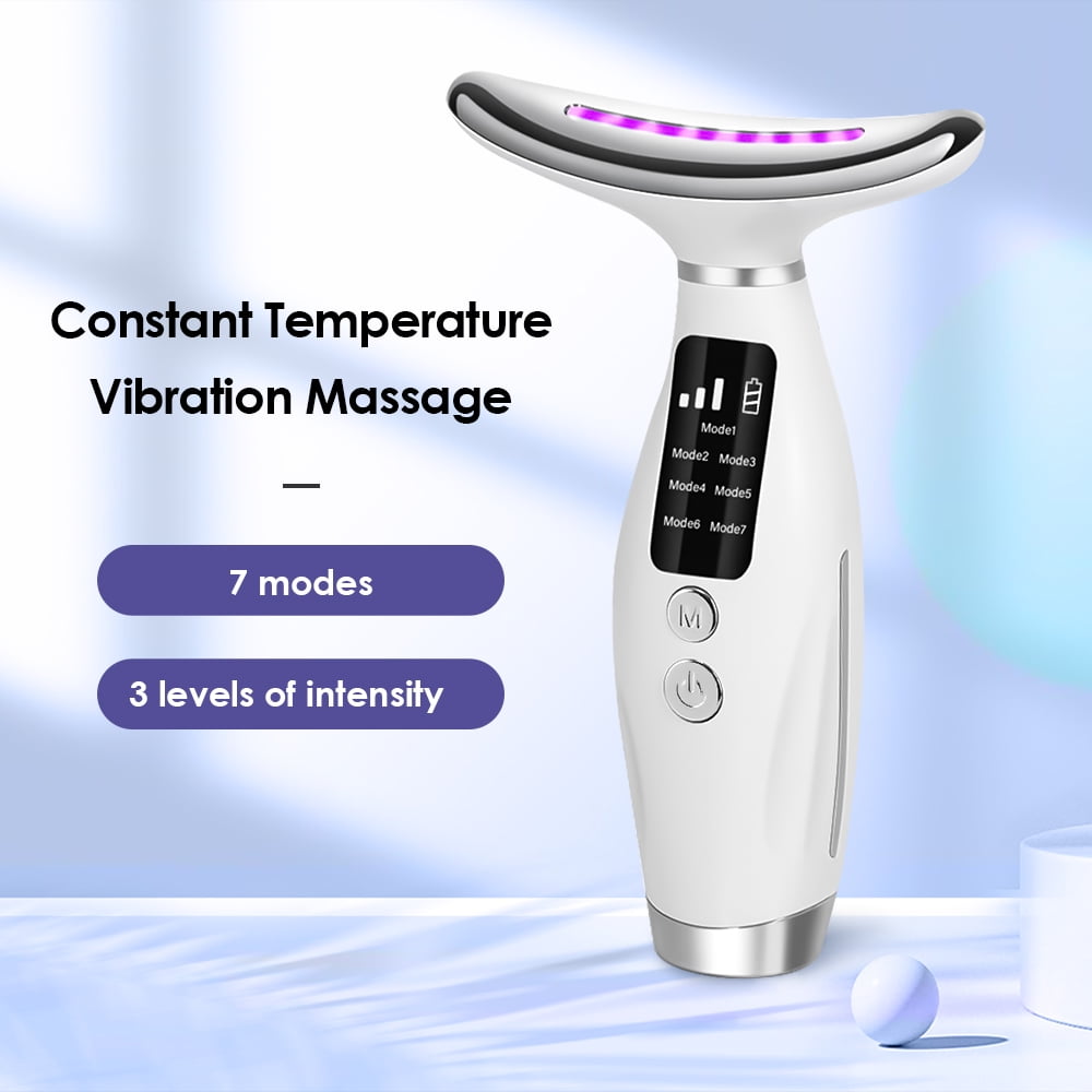 2025 New Face Neck Massager with 7-Color Light Modes for Face Sculpting Skin Care,Tightening,Smoothness, Facial Massa... - Image 2