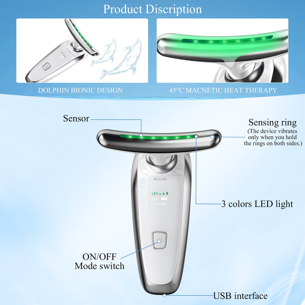 Red Light Therapy, Sculpting Tool, 3 Modes and Vibration Facial for Double Chin Wrinkle, Daily Home Use - Image 2
