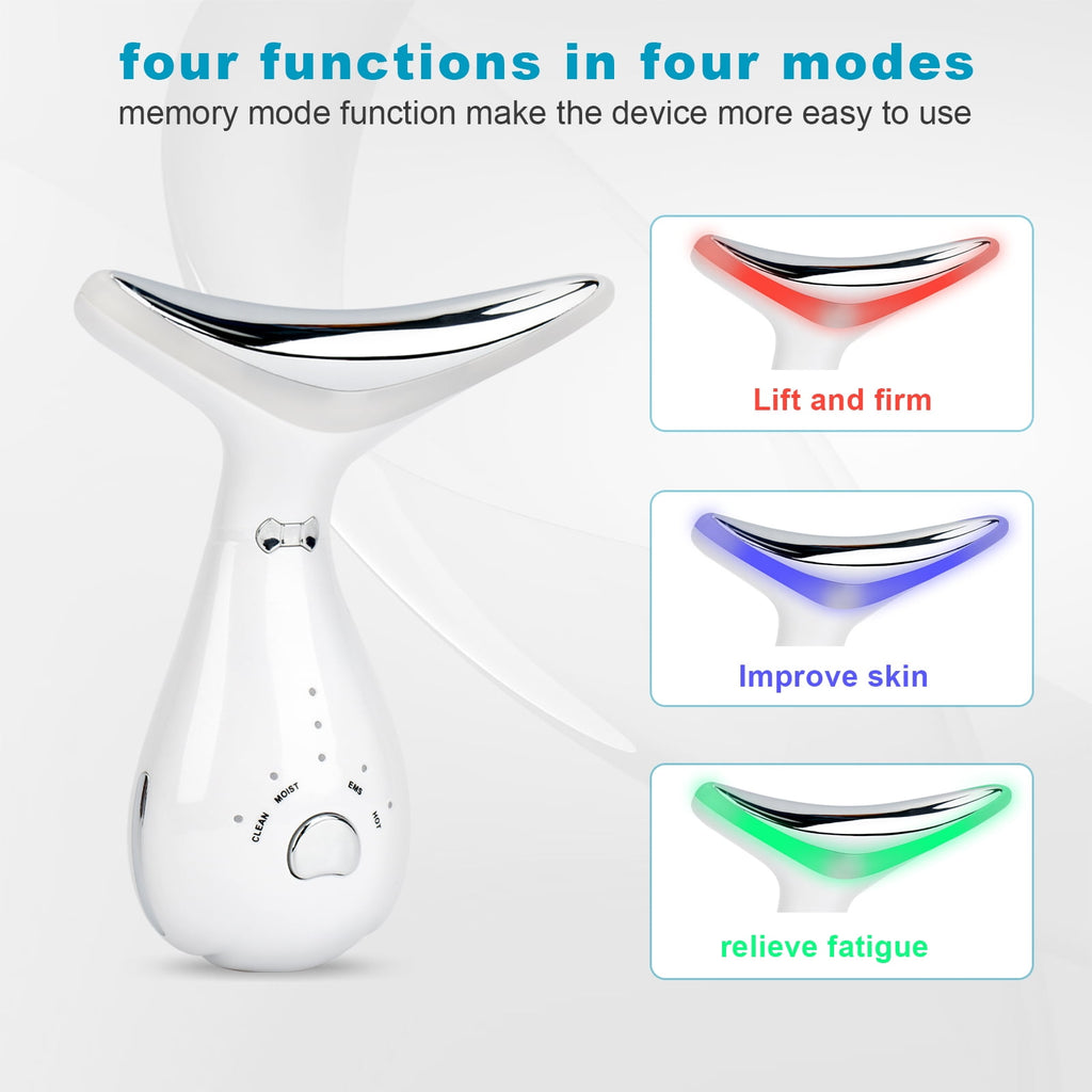 Device, Skin Care Facial Massager, 3 in 1 Portable Massager for Skin Care, Sculpting Tool, Vibration, Thermal, Microc... - Image 4
