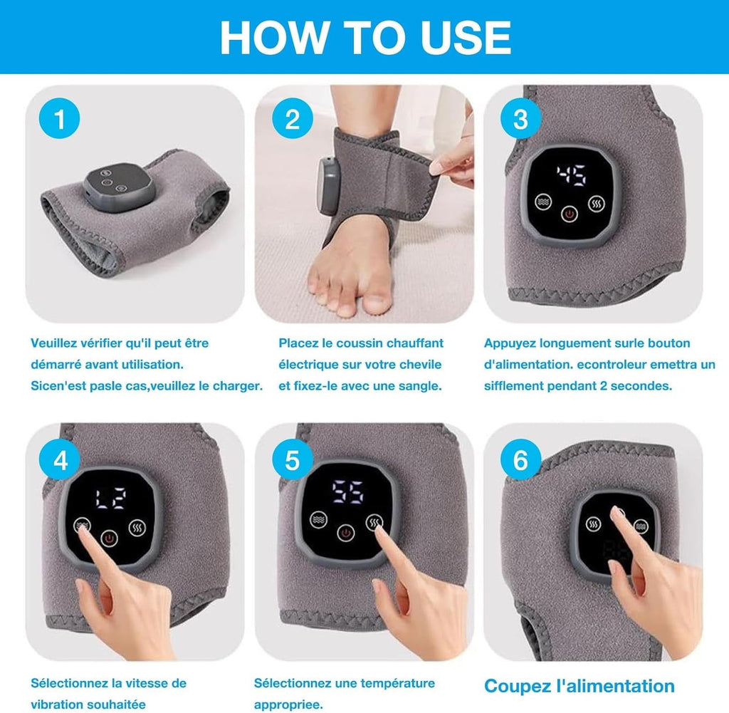 for Neuropathy Pain Relief, 3 in 1 Wireless Portable Shiatsu Kneading with Heat and Air Compression, Rechargeable Ele... - Image 5