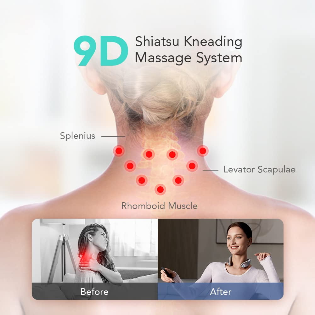 with Heat, Cordless Vibration Infrared Deep Tissue for Pain Relief, Portable Electric Smart Relaxer Use at Car Home O... - Image 3