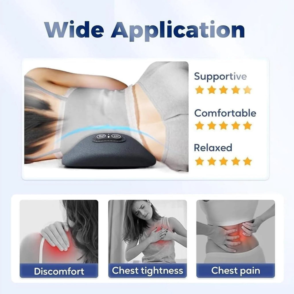 2026 Spine Triple Fusion Back Massager, 3 in 1 Neck Shoulder Backs Massagers with Traction, Vibration & Heat (Dark Gray) - Image 5