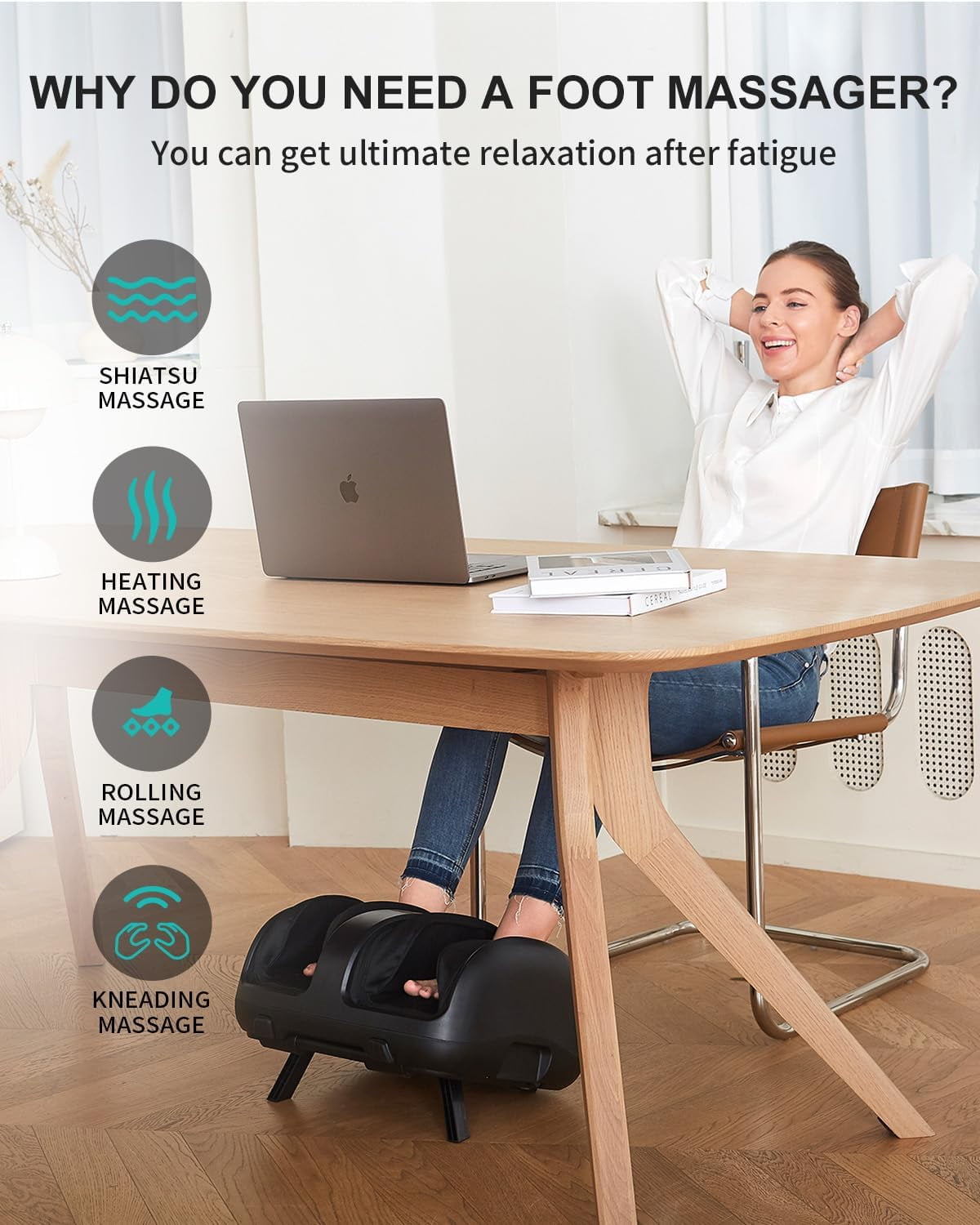 Massager with Heat and Vibration, Electric Massager with Air Compression and App Control for Home Use - Image 5