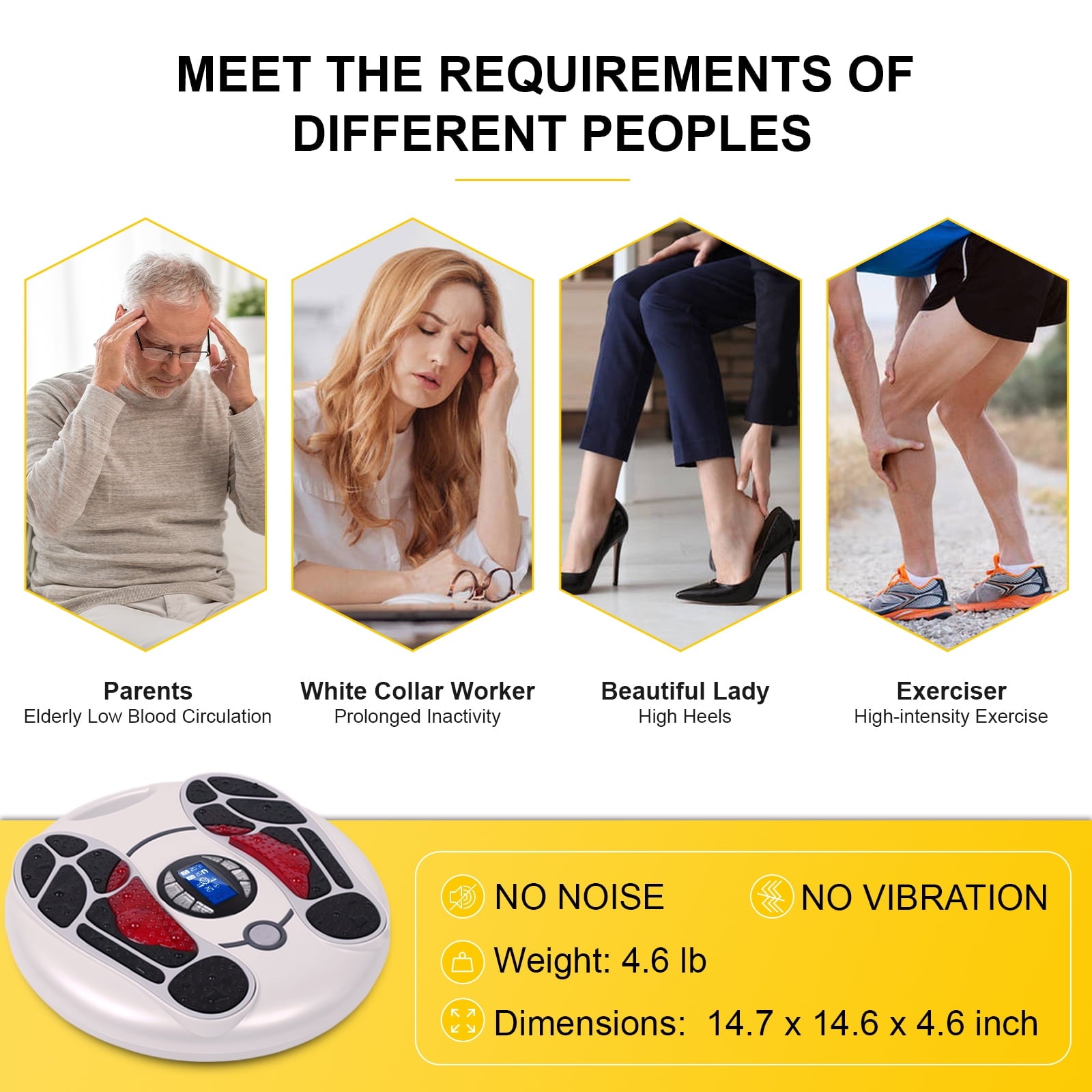Massager for Neuropathy, Massager Circulation Stimulator, Massager for Circulation and Pain Relief, 25 Modes 99 Inten... - Image 2