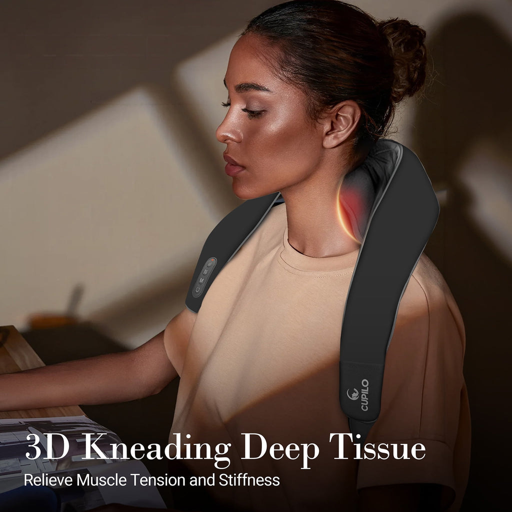 and Back Massager with Heat & Remote Control, 6D Cordless Electric Deep Tissue Kneading Massage Pillow for Shoulder L... - Image 5