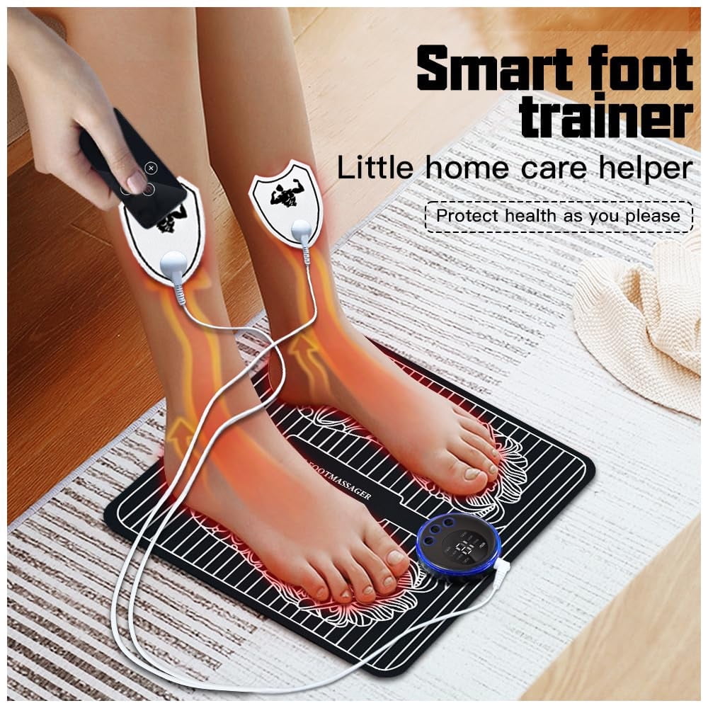 Massager Muscle Relaxation Electric Massager Mat Pad for Neuropathy Stimulator Feet Circulation Pain Relief,Plantar F... - Image 2