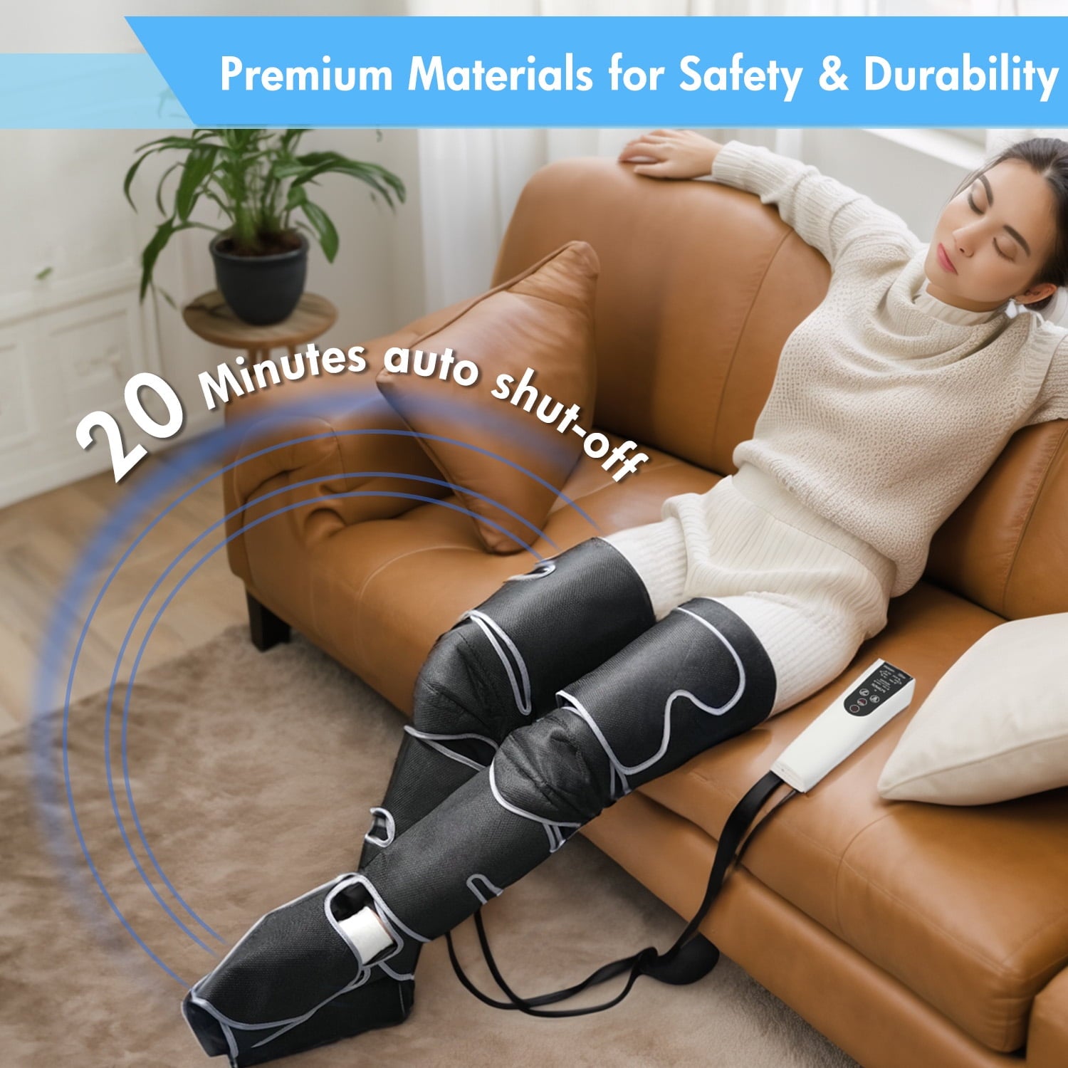 with Heat, Air Compression Thigh, Air Compression for Circulation and Pain Relief with 3 Modes, Muscles Relaxation - Image 4