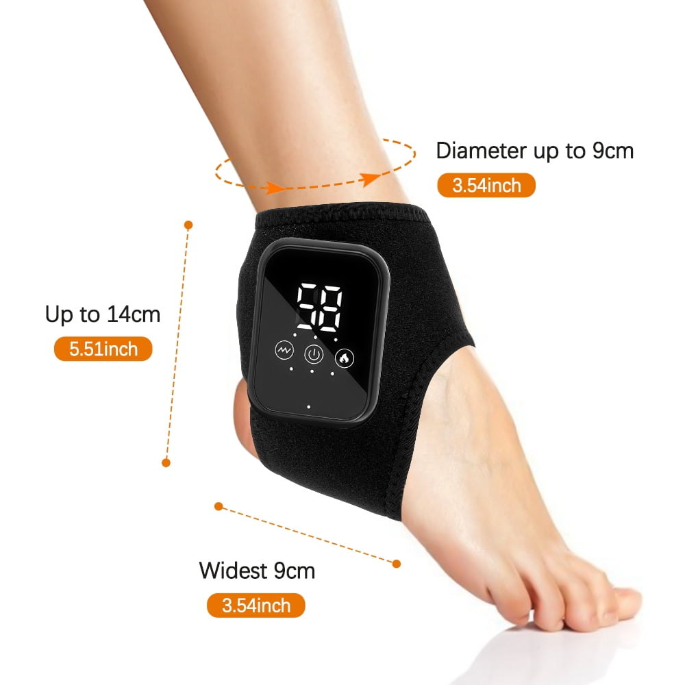 Foot with Heat, Rechargeable Heated Foot Brace Wrap with 3 Heat & 3 Vibration Levels, 15min Auto Shut Off, Adjustable... - Image 4