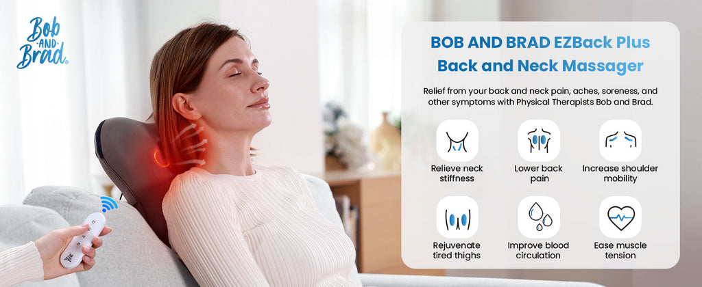 EZBack Plus Neck Massager with Heat Remote, Back Massager with 3 Level for Pain Relief Deep Tissue, Shiatsu Kneading ... - Image 6