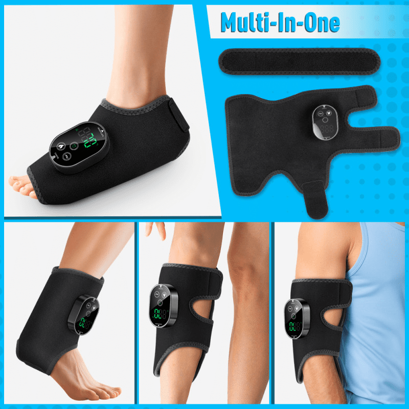 with Heat & Vibration, Cordless Ankle Brace Wrap , 6 Temperature Settings, 3 Timer & Speed Levels, Adjustable Strap f... - Image 5